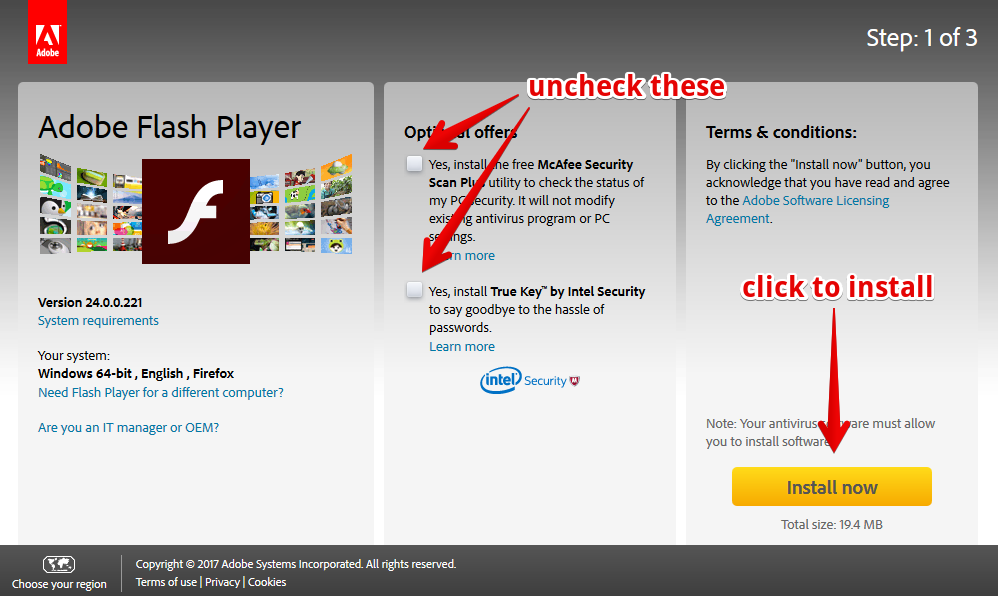 where to get the adobe flash player for firefox